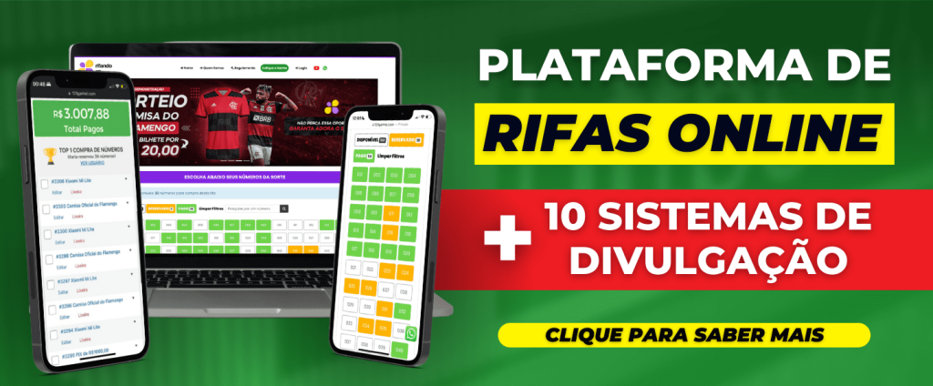 Site de rifas online com sistema de divulgação